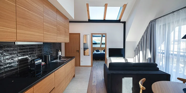 V plne vybavených apartmánoch sa snúbi klasický štýl s tým moderným. 