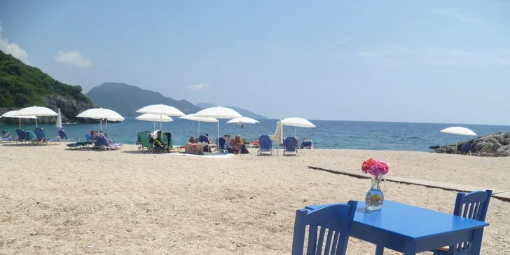 Sivota, pláž Mega Ammos