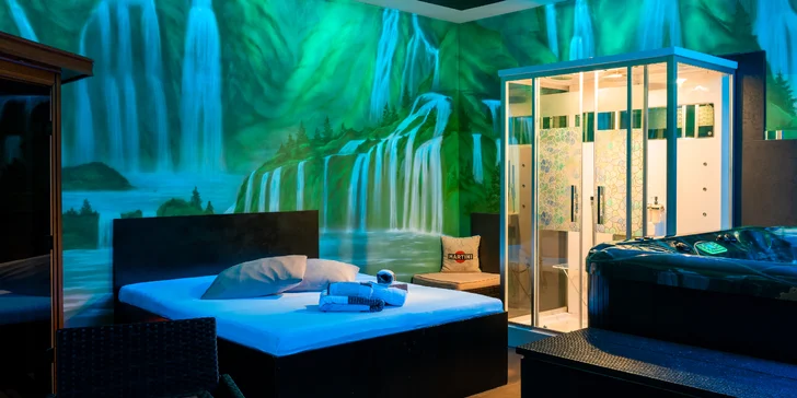 Wellness je rozdělen do 3 samostatných tematicky laděných zón, ze kterých si jednu vyberete.