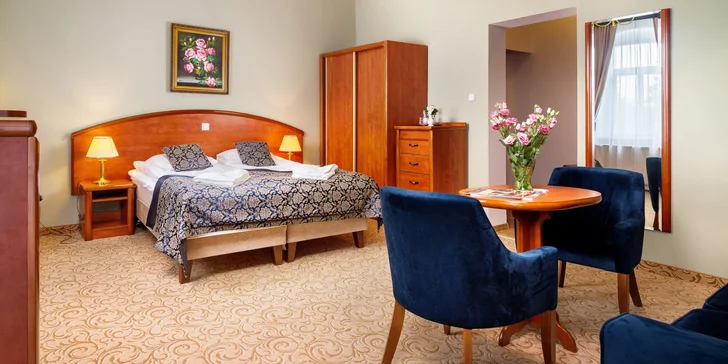 Při nákupu voucheru si vyberete z 2 pokojů a 1 apartmánu.