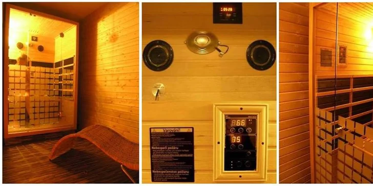 Infrasauna je v ceně v obou nabízených balíčcích (Komfort i Economy).