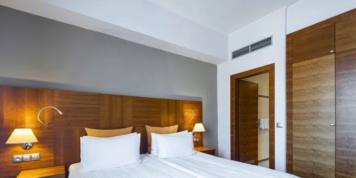 Apartmá Tower Suite nabízí krásný výhled na Prahu.