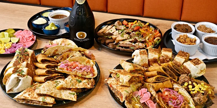 Degustační menu v Casa de Mateo: burrito, tacos i lahev prosecca, pro 2–⁠⁠⁠⁠⁠⁠4 osoby