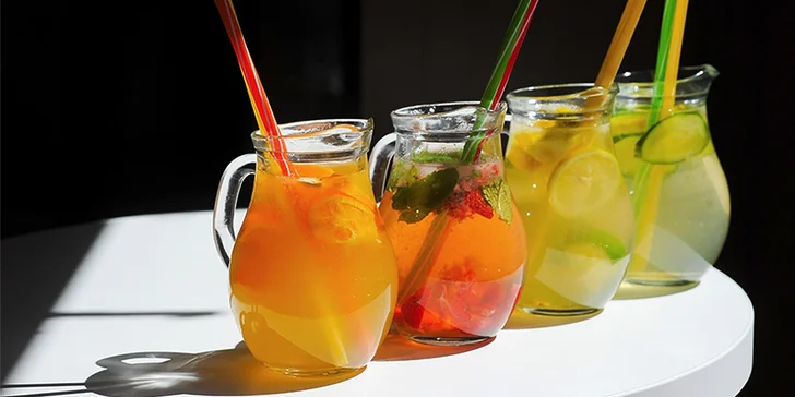 Osviežujúce domáce limonády v Cukrárni Cafe Barcelona