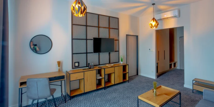 Viac priestoru ponúka Apartmán Deluxe (za príplatok), do ktorého sa zmestí až 5 osôb.