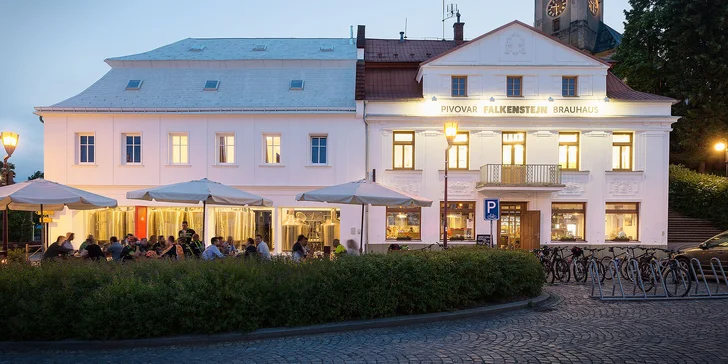 V ceně máte i oběd v pivovarské restauraci, z nabídky si vyberete polévku, hlavní chod a nápoj.
