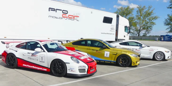 PORSCHE 911 GT3, BMW M4 CS a FORD MUSTANG GT 5.0 V8 CHALLENGE