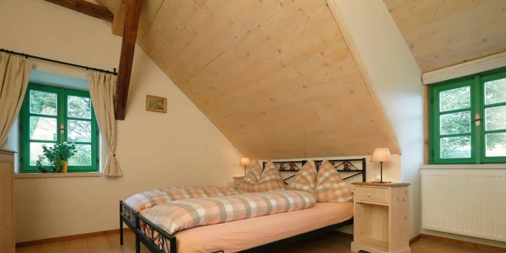 Ubytujete se ve vkusných pokojích nebo apartmánech. 