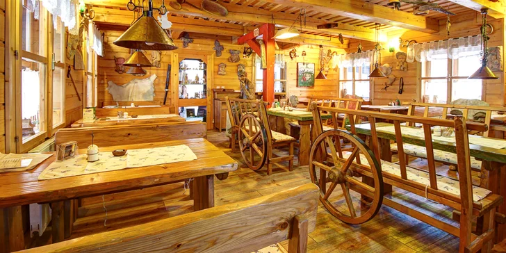 Ve stylové krčmičce si dáte každé ráno snídani výběrem ze snídaňového menu
