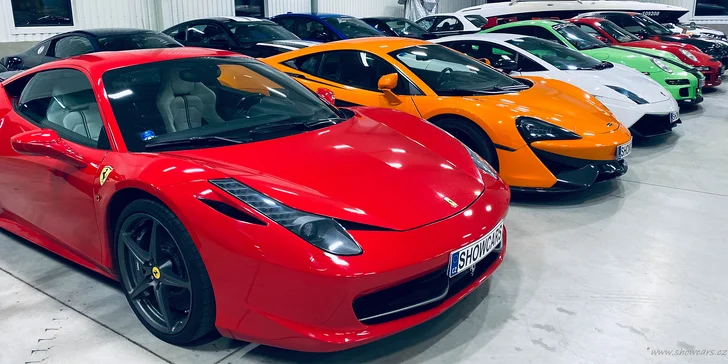 Jízda ve Ferrari, Lamborghini, Mustangu, Nissanu GT-R, Porsche nebo Subaru