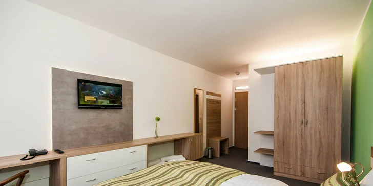 Interiéry jsou moderní a pokoje velmi útulné a čisté.