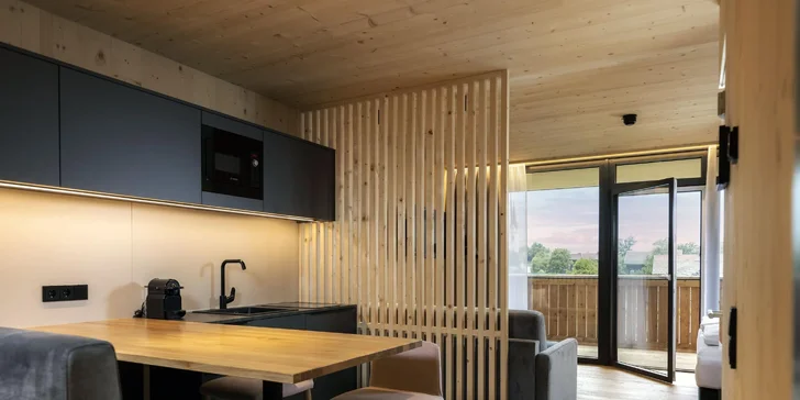 Apartmány majú navyše kuchynský kút.
