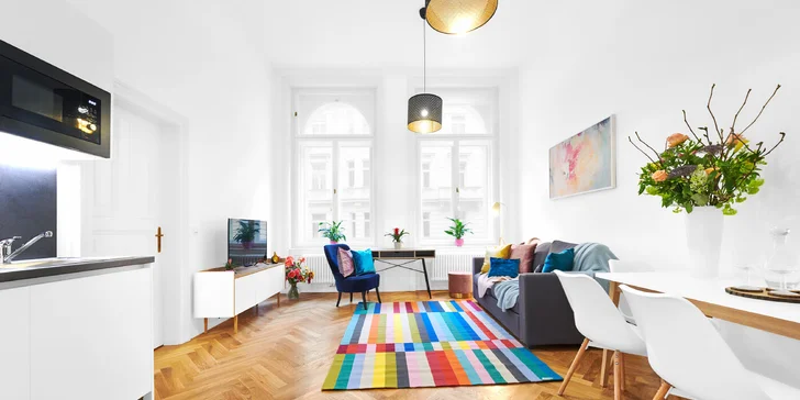 Apartmán má vlastnú vybavenú kuchynku.
