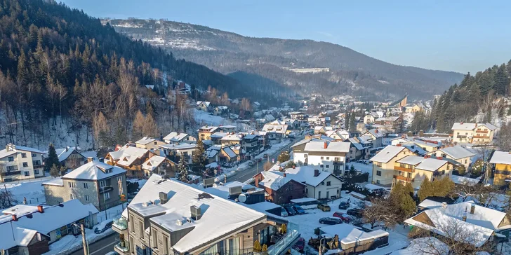 Apartmány nájdete hneď pri svahu.