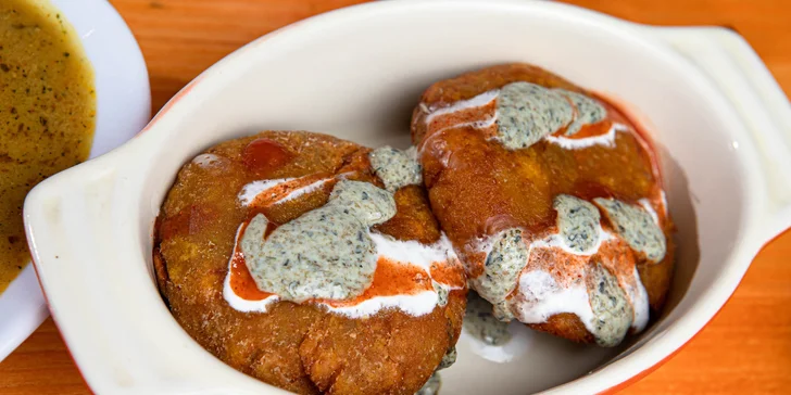 Predjedlo: Dal Kabab 120 g - cícerové fašírky (falafel)