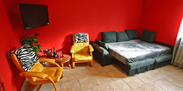 K vířivce patří soukromý pokoj, kde se báječně lenoší. 