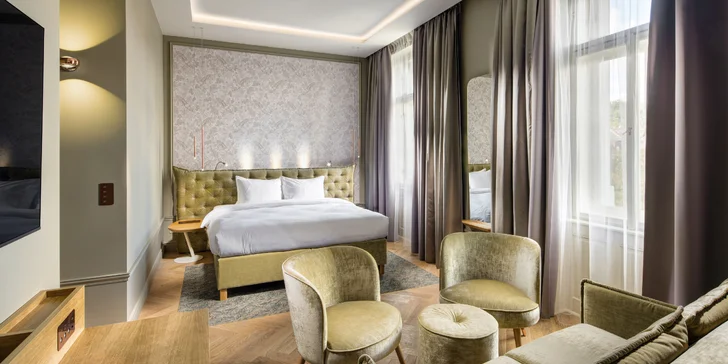 Ubytovať sa môžete aj v izbe Executive Suite, ktorá ponúka priestor s rozlohou 32 m².