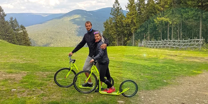 Výlet po Krkonoších: půjčení koloběžky nebo elektrokola na celý den