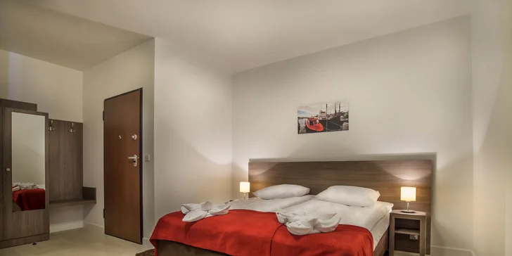 Ubytujete se v komfortních dvoulůžkových pokojích o velikosti minimálně 20 m². 