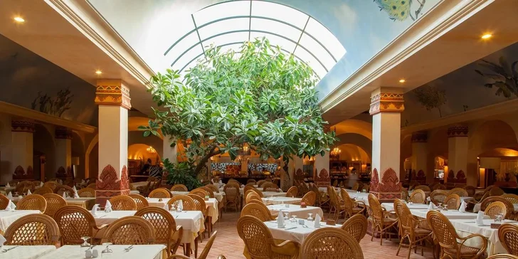 V hotelu najdete hlavní restauraci a à la carte restauraci, snack bar, piano bar, bar u bazénu a na pláži (otevřený v hlavní sezoně) a maurskou kavárnu.