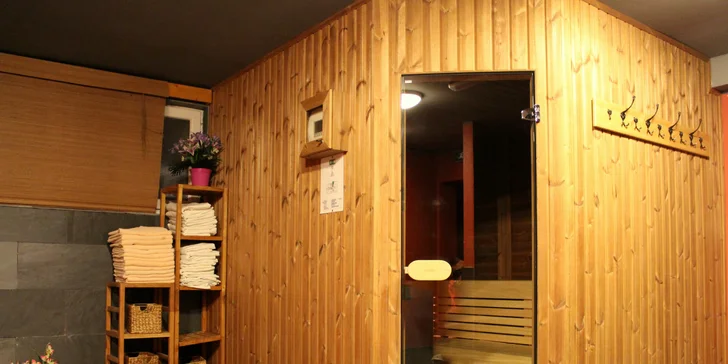 Čeká na vás sauna i infrasauna. 