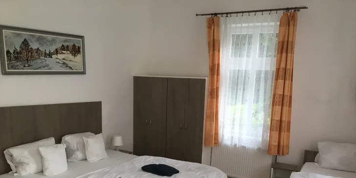 K ubytování můžete zvolit také snídaně či polopenzi.