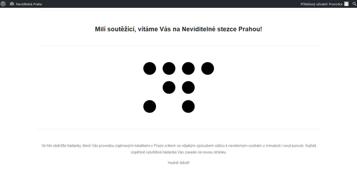 K úspěšnému projití budete potřebovat mobilní telefon s internetem 