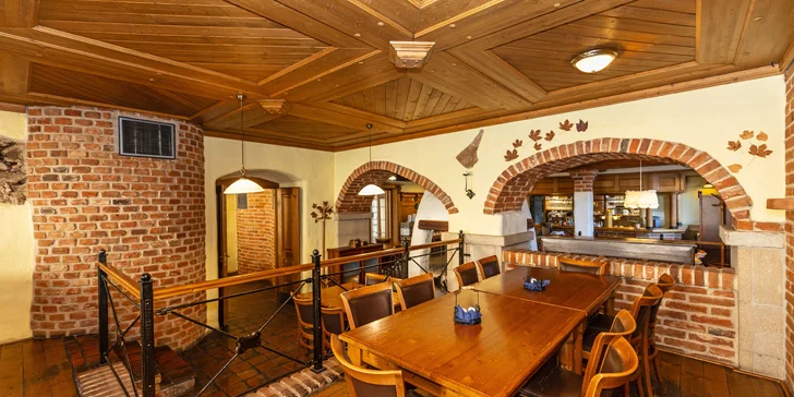 Restaurace, kterou najdete v protější budově Panského dvora Telč, vás na první pohled okouzlí svou jedinečnou atmosférou. 
