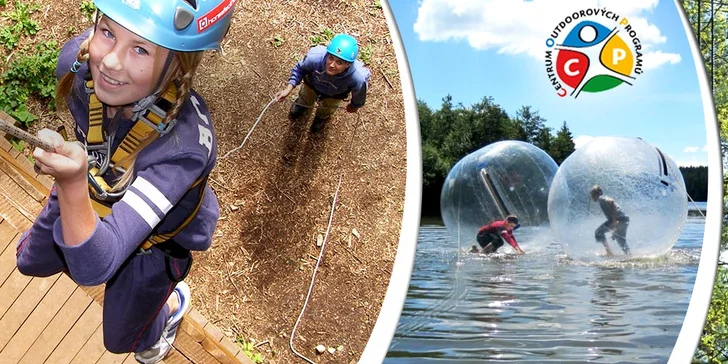 Adrenalin v lanovém parku a lanovkovém světě