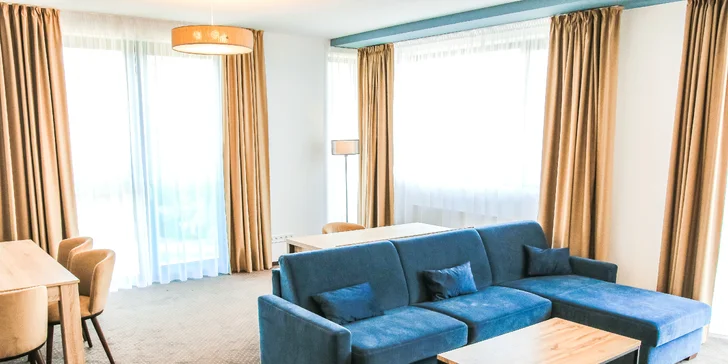 Apartmány disponujú rozkladacou pohovkou.