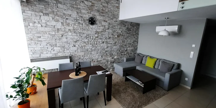 V apartmánech je plně vybavená kuchyně, abyste si mohli vařit.