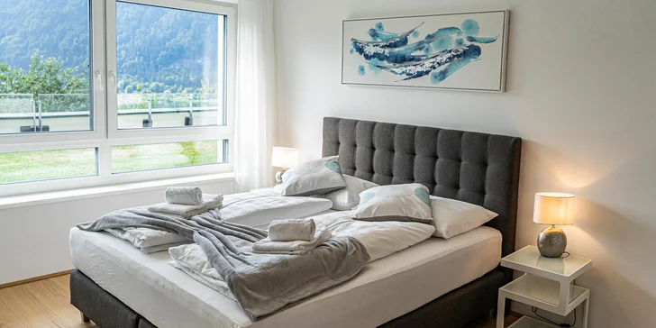 Tešiť sa môžete na moderné ubytovanie a dostatok súkromia (na fotke apartmán Landskron).