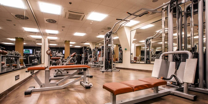 Využít můžete také fitness.