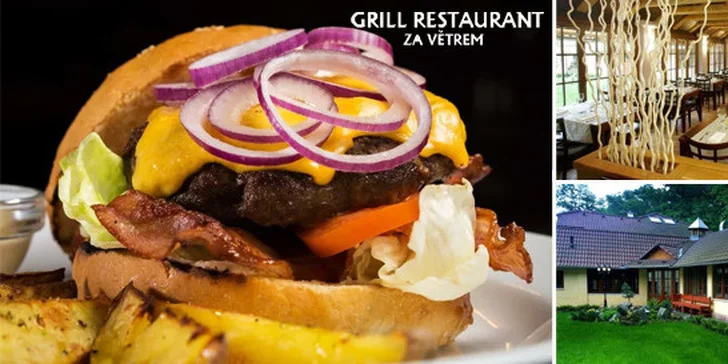 Dva hovězí burgery ze severoamerického masa