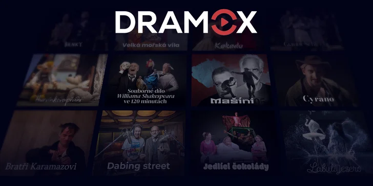 Do divadla odkudkoli: předplatné Dramox.cz na jeden měsíc i celý rok