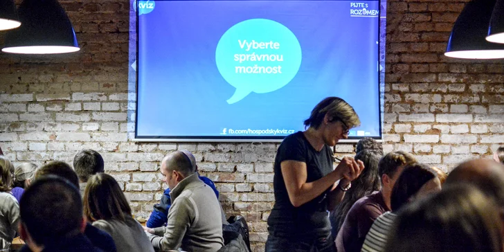 S sebou navíc nic nepotřebujete – všechno dostanete od moderátora. 