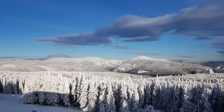 V zimě si užijete blízkost sjezdovek a běžkařských tras.