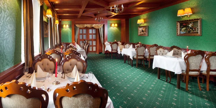 Užijte si tyto chvíle s někým milovaným a završte zážitek v hotelové restauraci Diana.