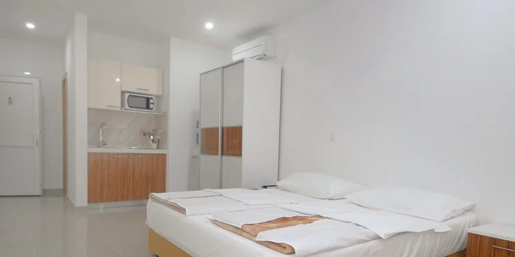 Na 7 nocí si pronajmete apartmán pro dvě nebo čtyři osoby.