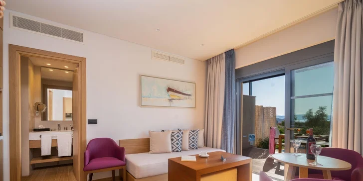 Všechny pokoje mají vlastní balkon. 