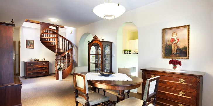 Za příplatek je možné ubytování v luxusním apartmánu.