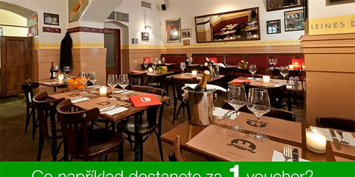 S voucherem si tady pochutnáte na volitelných dobrotách z nabídky do hodnoty 1000 Kč.