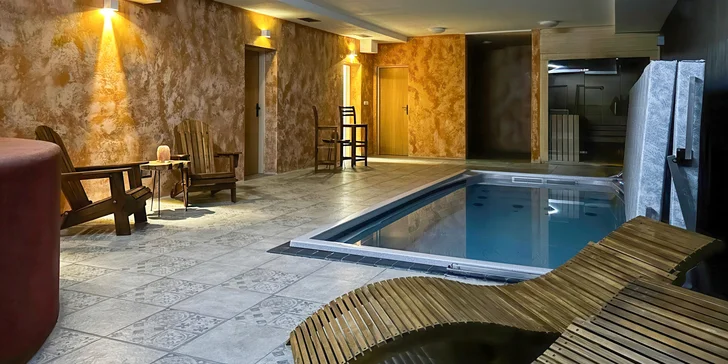V areálu útulného penzionu Viktorka si vychutnáte privátní wellness.
