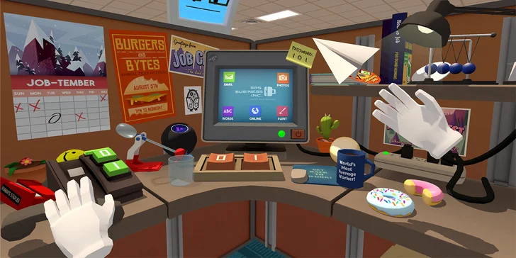 V nabídce jsou i oblíbené dětské tituly jako Job Simulator.