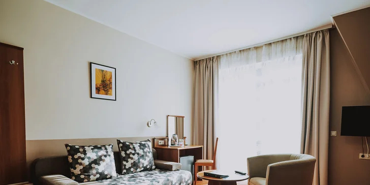 Do apartmánu se vejdete až ve čtyřech nebo v pěti lidech. 