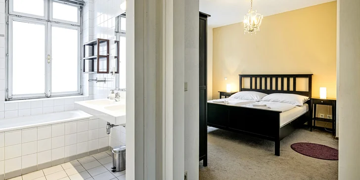 Apartmány jsou pro 4 nebo až pro 5 osob. 