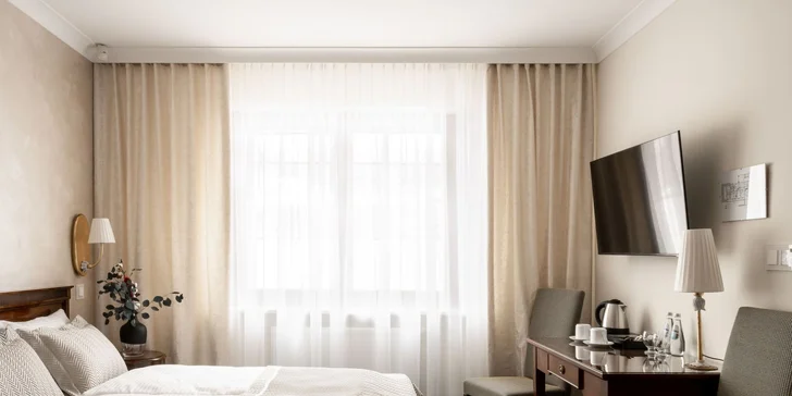 Ubytujete se v komfortním dvoulůžkovém pokoji nebo apartmánu.