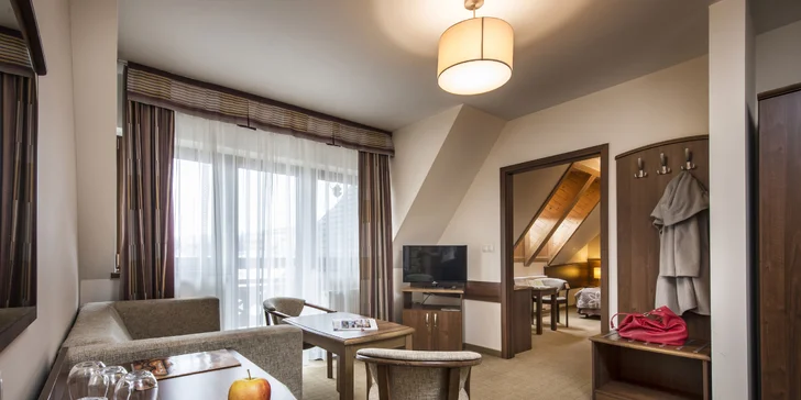 V prípade záujmu máte možnosť ubytovať sa v priestrannom apartmáne (za príplatok).