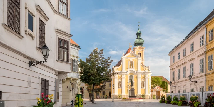 Barokní centrum města Győr.