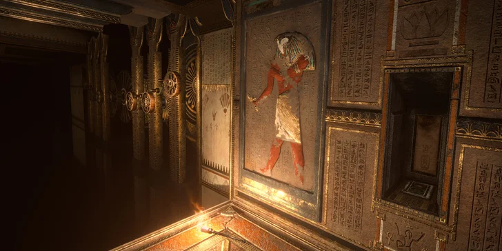 Nechte se pohltit světy Assassin's Creed a prozkoumejte egyptskou pyramidu.